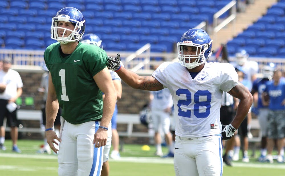 <p>Quarterback Thomas Sirk completed 8-of-14 passes in Saturday's scrimmage and running back Shaquille Powell picked up 22 yards on five carries.</p>