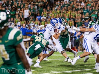 Quarterback Gunnar Holmberg was stifled in Duke's latest matchup and is now looking to get back on track. 