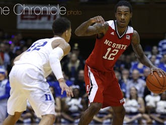 Point guard Anthony "Cat" Barber scored 26 points in the Blue Devils' most recent meeting with the Wolfpack Feb. 6 in Durham.