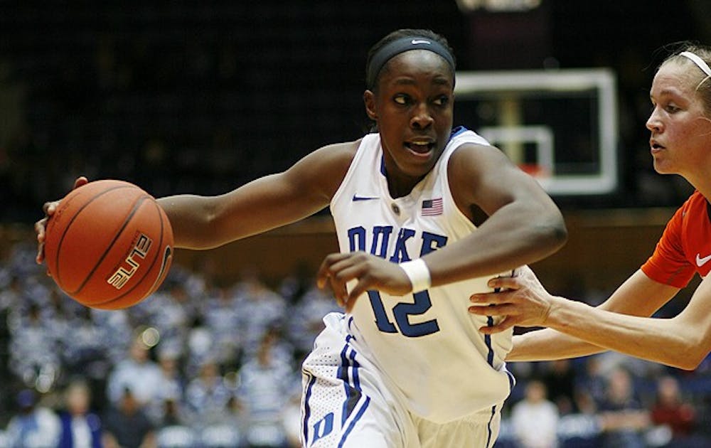 Strong defensive play helped the Blue Devils down Virginia Tech 58-26 Wednesday night.