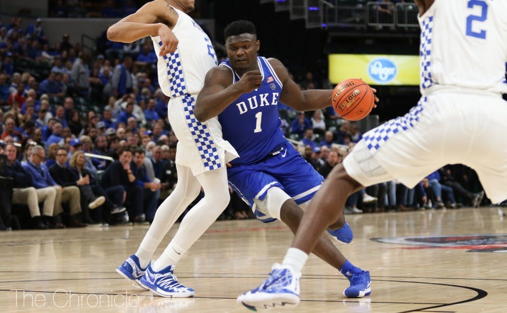 <p>Zion Williamson was all over social media after a dominant showing in Indianapolis.</p>