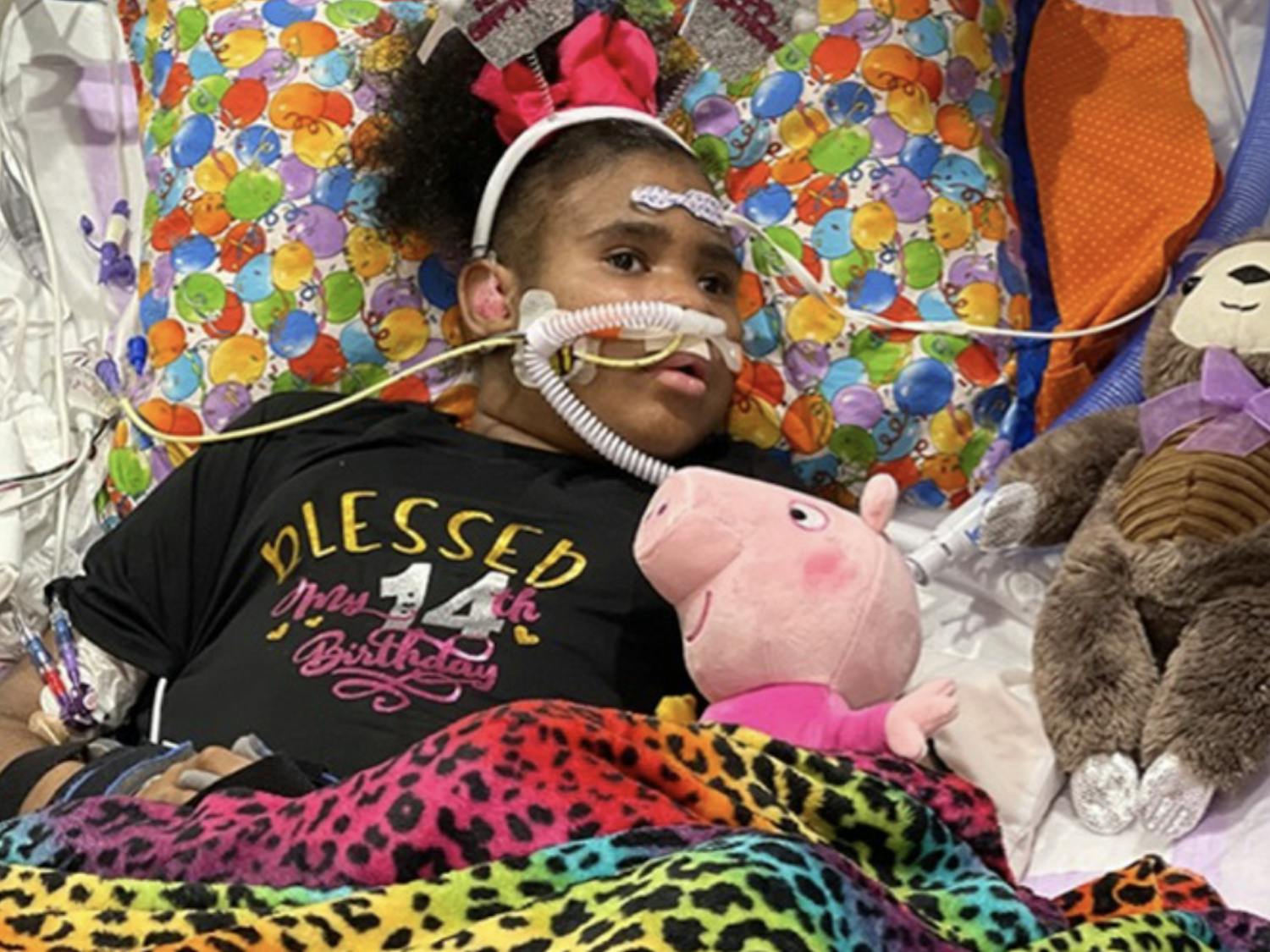 Jaynzra “Nae” Rice was hospitalized at Duke earlier this year with breathing difficulties and received a left ventricle assist device that helps the heart pump.