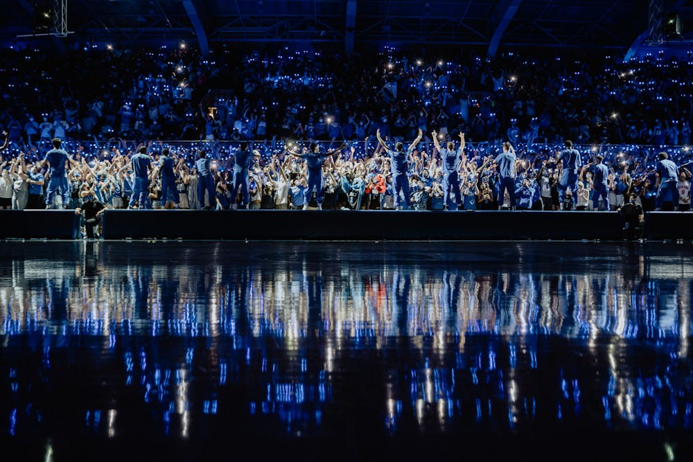 Under the bright lights, the Blue Devils showed out in front of their first home crowd since March 2020.