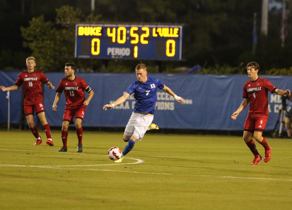 Striker Thorleifur Ulfarsson notched two goals in Duke's win over Wake Forest in the conference quarterfinals.