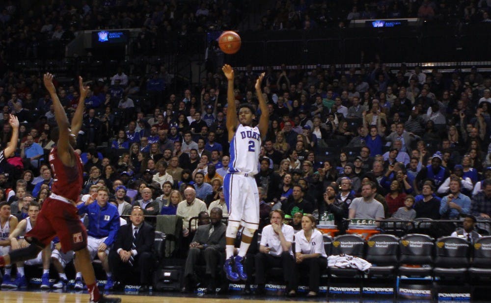 Senior Quinn Cook's two critical 3-pointers in the second half helped break the game open for the Blue Devils.