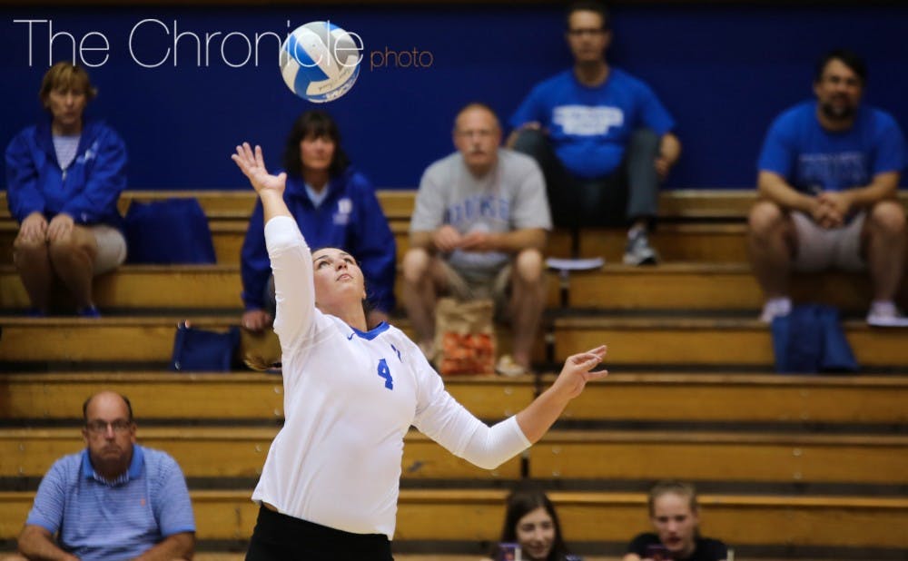 <p>Freshman Jamie Stivers had a career-high 17 kills and 12 digs in Friday’s loss at Long Beach State.</p>