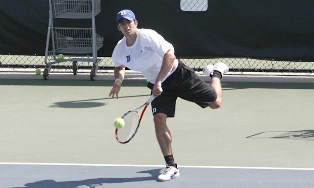 Junior Reid Carleton and freshman Henrique Cunha (pictured) tore through the ITA All-American's consolation doubles bracket to win their first title as partners.