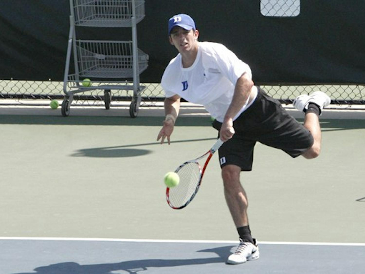 Junior Reid Carleton and freshman Henrique Cunha (pictured) tore through the ITA All-American's consolation doubles bracket to win their first title as partners.