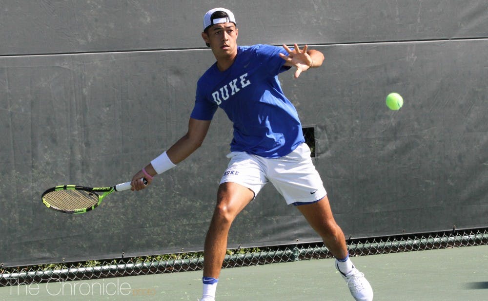 <p>Durham native Jason Lapidus took home titles in both his singles and doubles draws.</p>