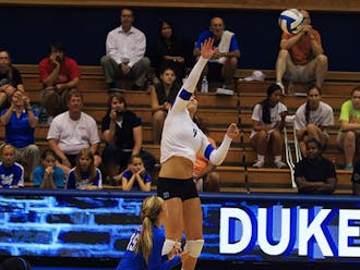 Junior Emily Sklar posted a career-high 24 kills in the Blue Devils’ 3-1 win against Pennsylvania, with the final kill sealing the game for Duke.