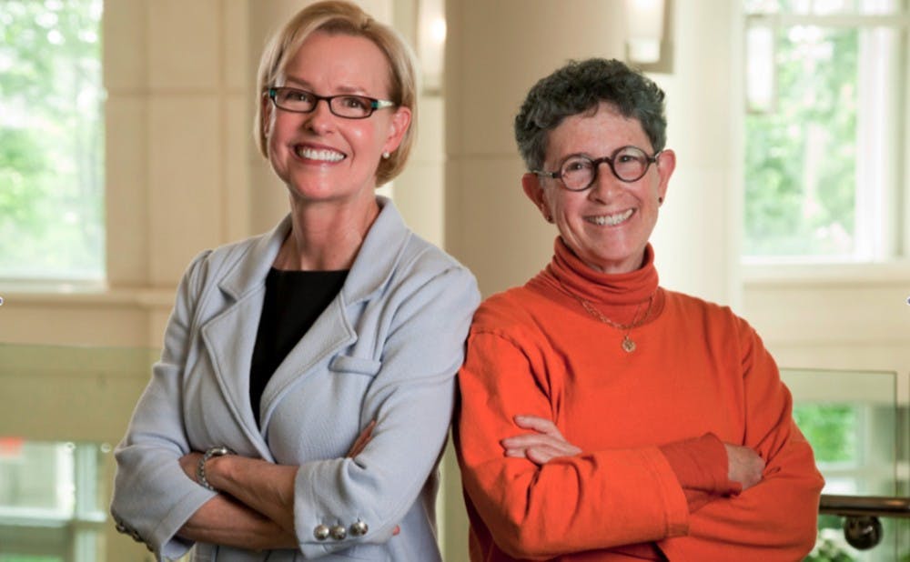 15 million was awarded to Duke Medicine by The Marcus Foundation to fund an ongoing project by Geraldine Dawson and Joanne Kurtzberg, pictured left and right, respectively.