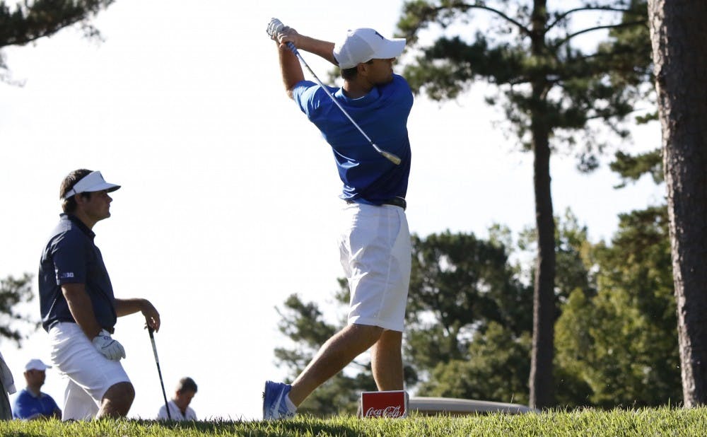 <p>Duke claimed a tournament title for the second straight week with its win at the Seahawk Invitational Monday, and junior Matt Oshrine claimed the individual crown with a seven-under-par performance.</p>