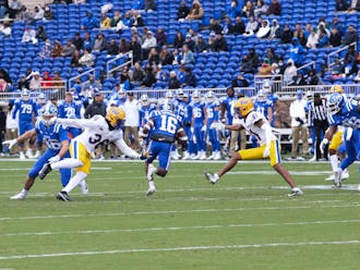 Kick returner Jaylen Stinson had an 86-yard touchdown return during the first half. 