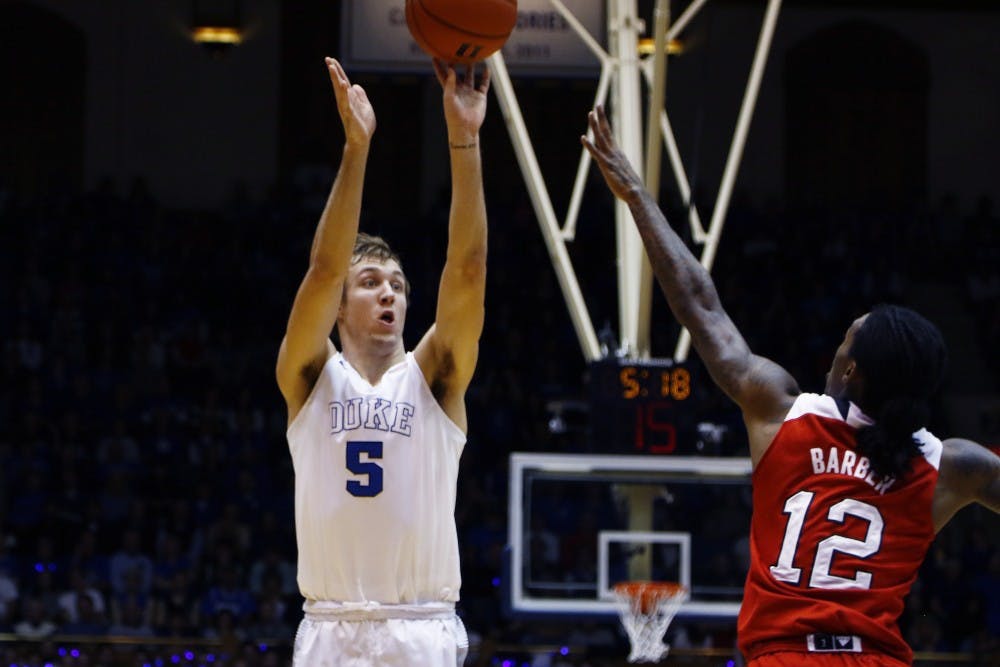 Freshman Luke Kennard scored 26 points off the bench and hit 6-of-11 from beyond the arc.