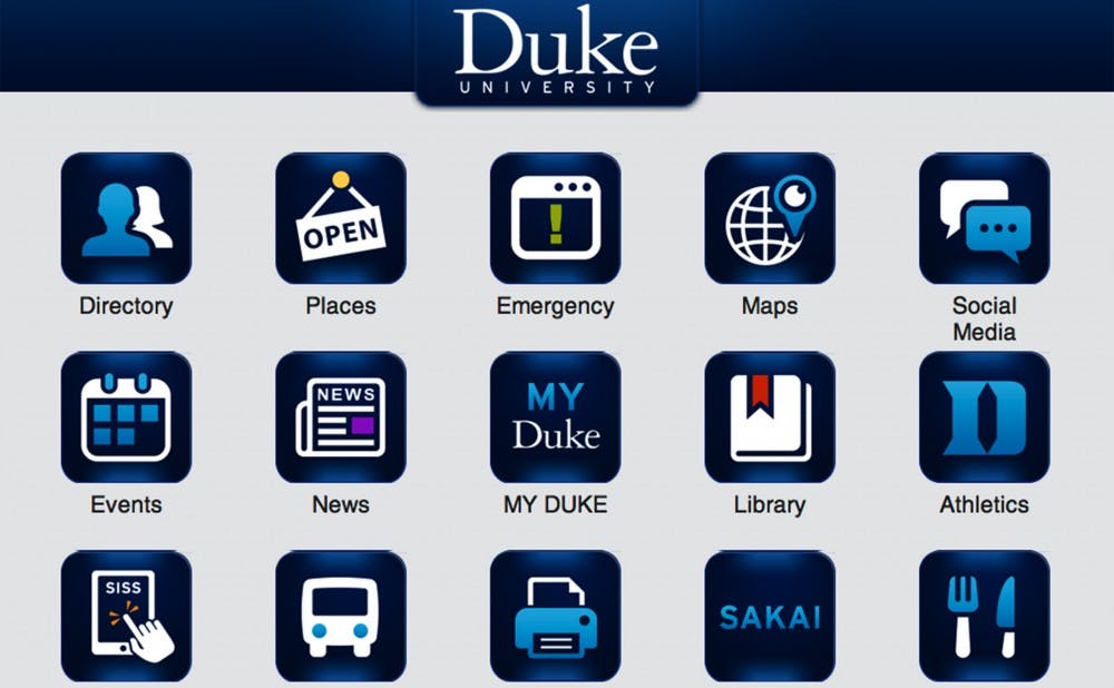 The new version of duke.edu comes with a revamped mobile site, picture above.