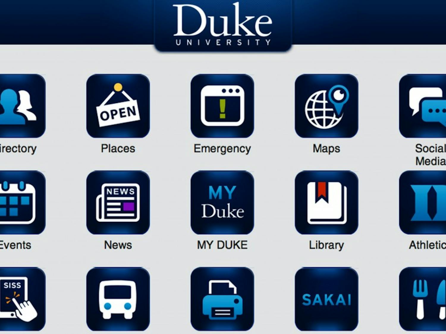 The new version of duke.edu comes with a revamped mobile site, picture above.