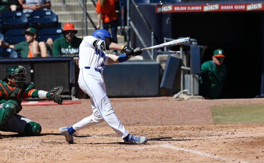 <p>Chris Proctor had four hits in Tuesday’s game, smacking his second home run of the season and finishing with three RBIs.</p>