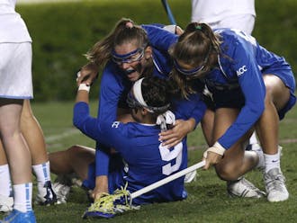 The Blue Devils closed out the regular season in thrilling fashion when Kerrin Maurer found the back of the net with 26 seconds left in double-overtime to beat rival North Carolina.