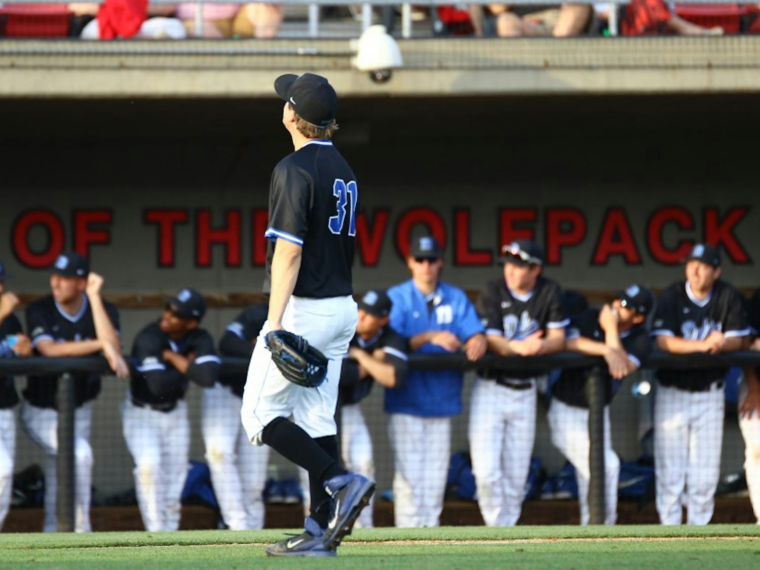 Graduate student Kellen Urbon&nbsp;pitched a career-high 7.1 innings Friday night and exited with a 2-1 lead, but the Blue Devils were unable to keep N.C. State's offense at bay late.&nbsp;