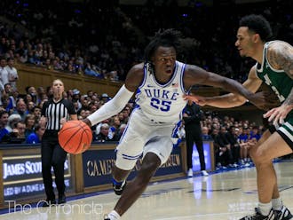 Freshman Mark Mitchell led Duke in scoring with 18 points in his debut.