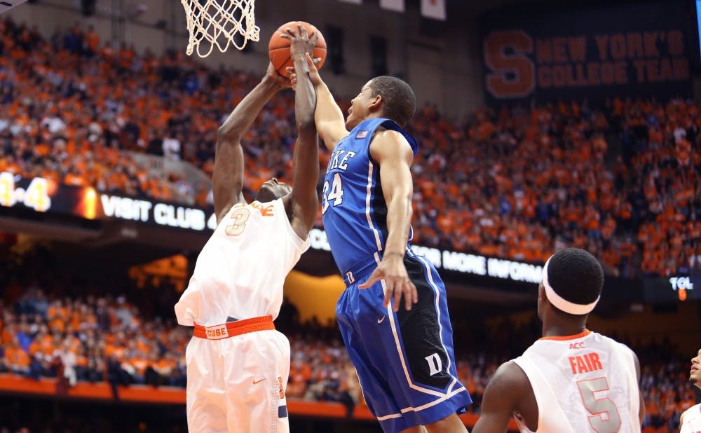 Foul trouble has been burdensome for Duke in many of the Blue Devils' losses this year, including a Feb. 1 road loss to Syracuse in which three players fouled out.
