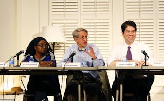 Two of the three Durham City Council candidates present at Thursday's forum on East Campus graduated from Duke. 