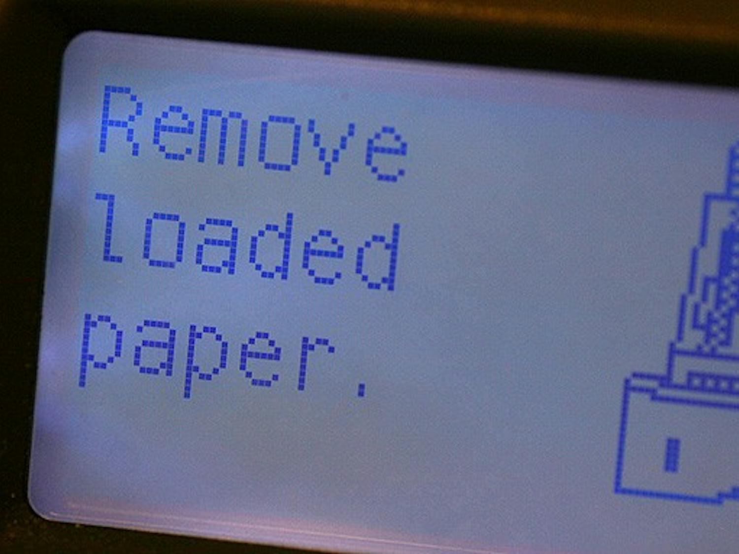 The Office of Information Technology responded to students’ concerns over malfunctioning printers around campus. OIT says the sheer size of the system, which incldues more than 145 printers, makes occasional errors impossible to mitigate. Most errors are recognized and fixed immediately through routine screening.
