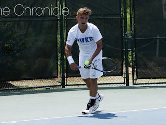 Senior TJ Pura teamed with sophomore Jason Lapidus to win the doubles draw at N.C. State last weekend.&nbsp;