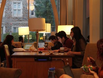 Duke students embrace a variety of study spots, ranging from Von der Heyden Pavilion to the fourth floor of Perkins to Cocoa Cinnamon.&nbsp;