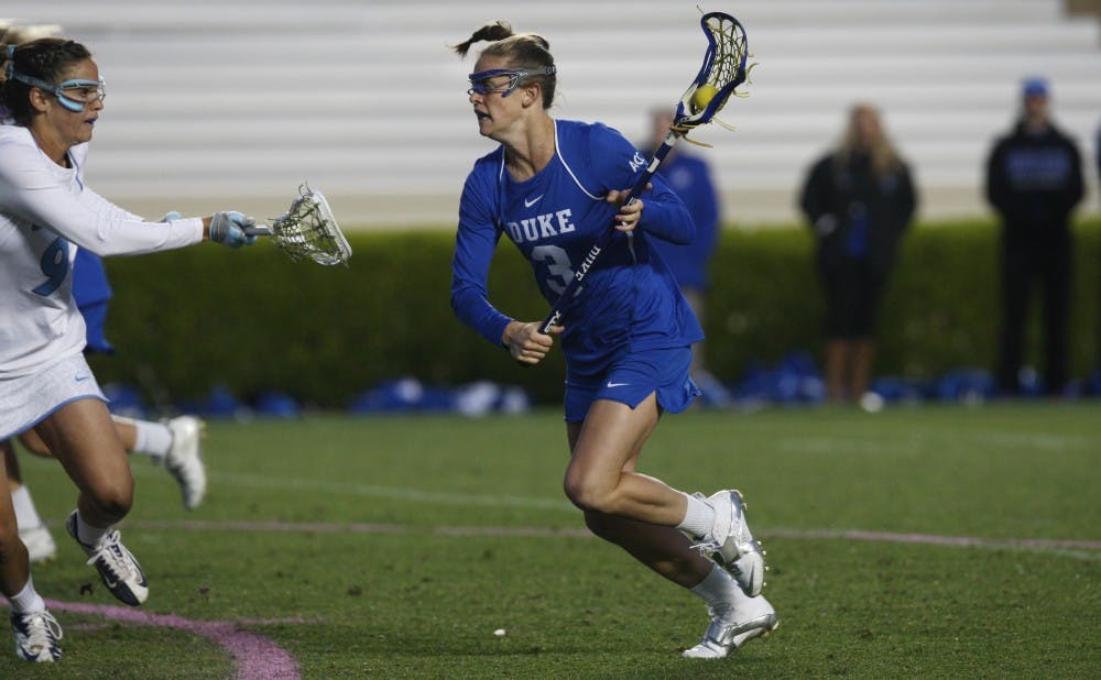 Senior Maddy Morrisey will look to prolong the Blue Devils season as they takes on Stanford Friday in the first round of the NCAA Championship.