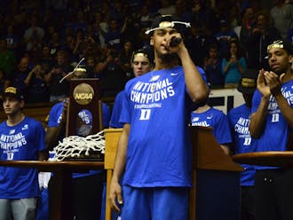 Senior Quinn Cook will get to hang a national title banner in the rafters of Cameron Indoor Stadium after Monday’s win against Wisconsin.