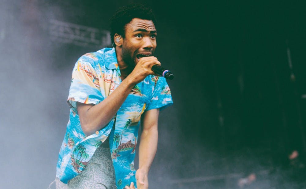 Donald Glover, who performs under the stage name Childish Gambino, at Lollapalooza in 2014. 