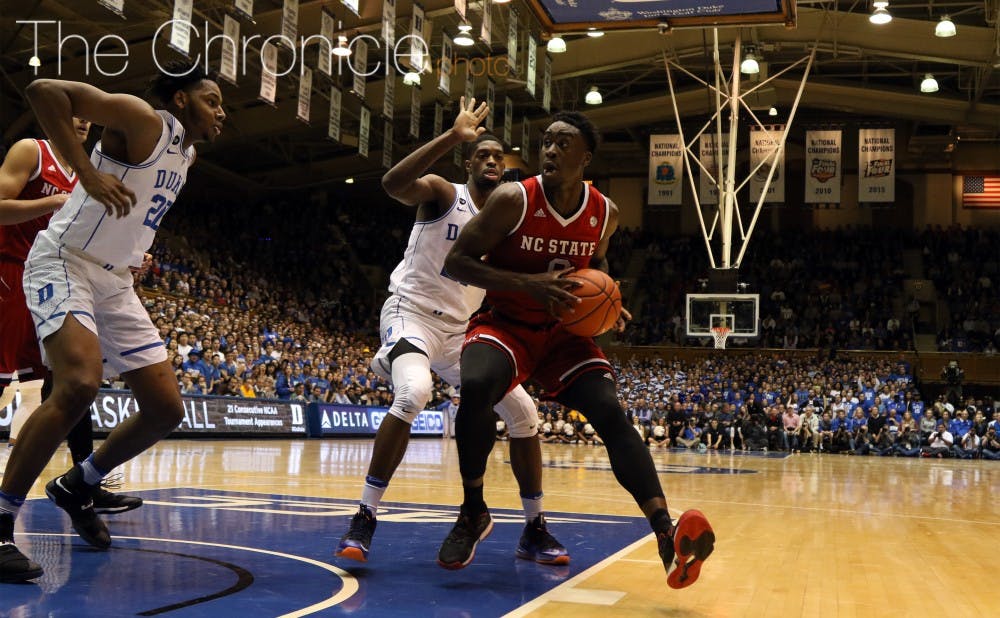 N.C. State Abdul-Malik Abu controlled the paint for the Wolfpack, finishing with 19 points and nine rebounds.&nbsp;