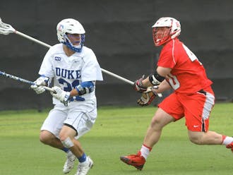 Syracuse held senior Jordan Wolf to one goal as the Blue Devils fell in the waning second to the Orange in ACC Championship semifinals.
