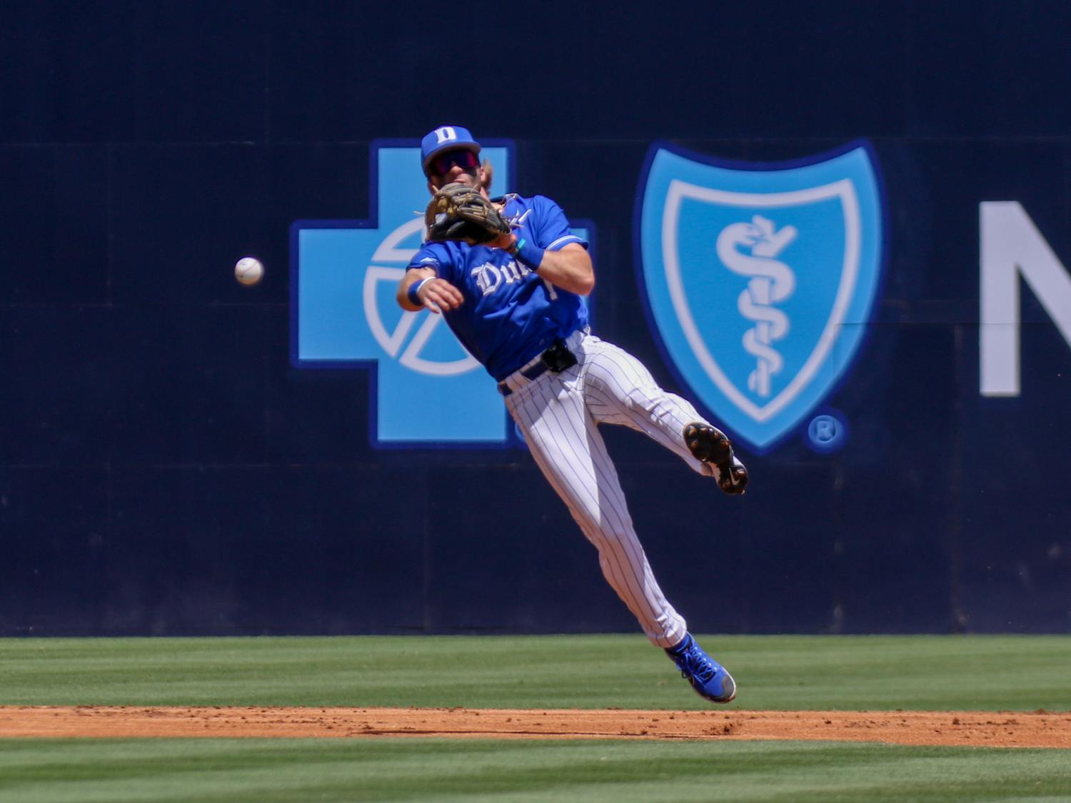 Alex Mooney fires off a throw on the move in Duke's sweep of Louisville. 