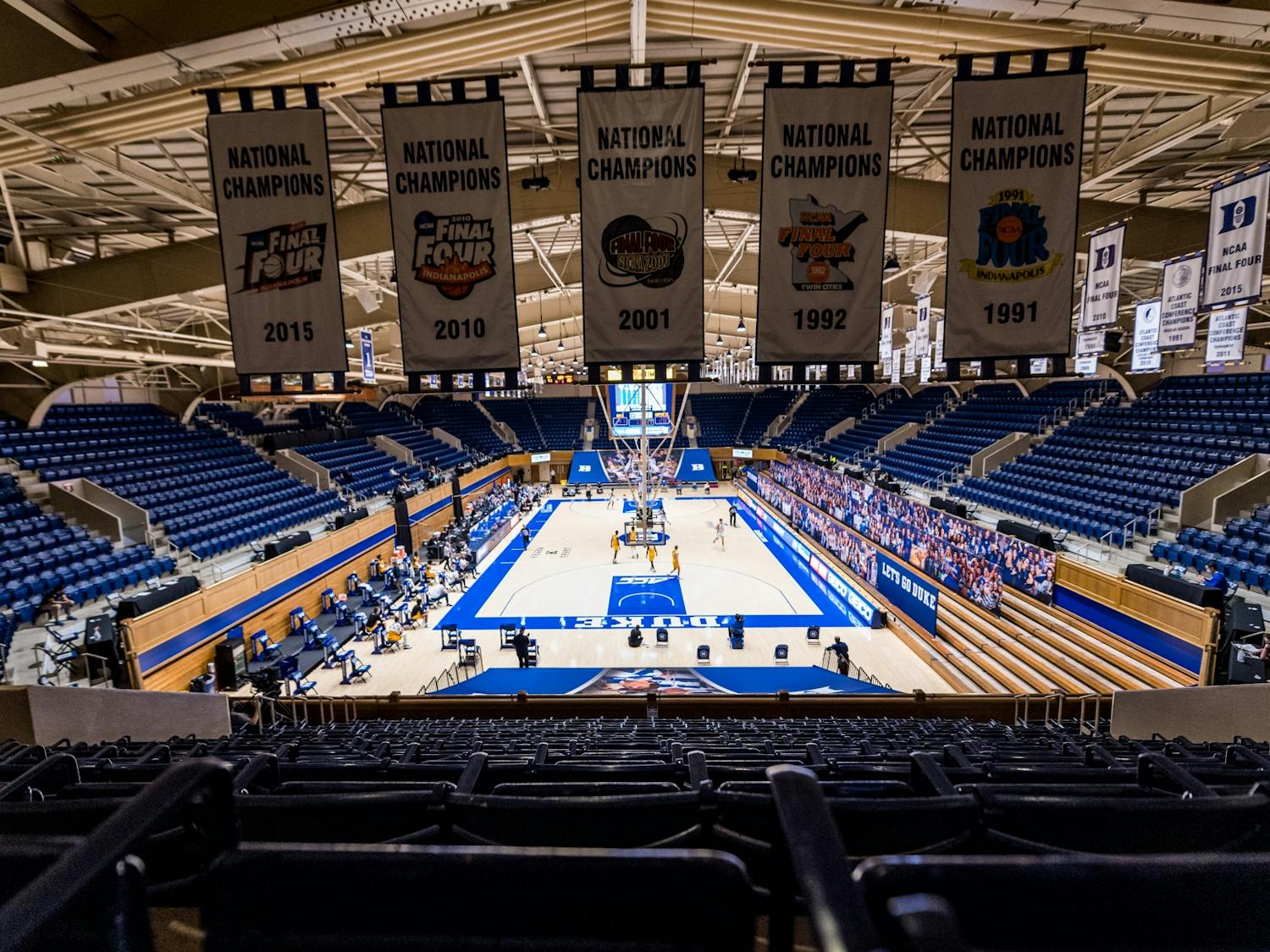 Duke takes on Coppin State in its 2020-21 season opener in a fan-less Cameron Indoor Stadium.
