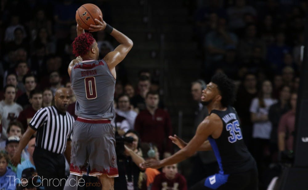 <p>Duke's defense let them down on Saturday as Boston College put up 89 points behind some hot shooting.&nbsp;</p>