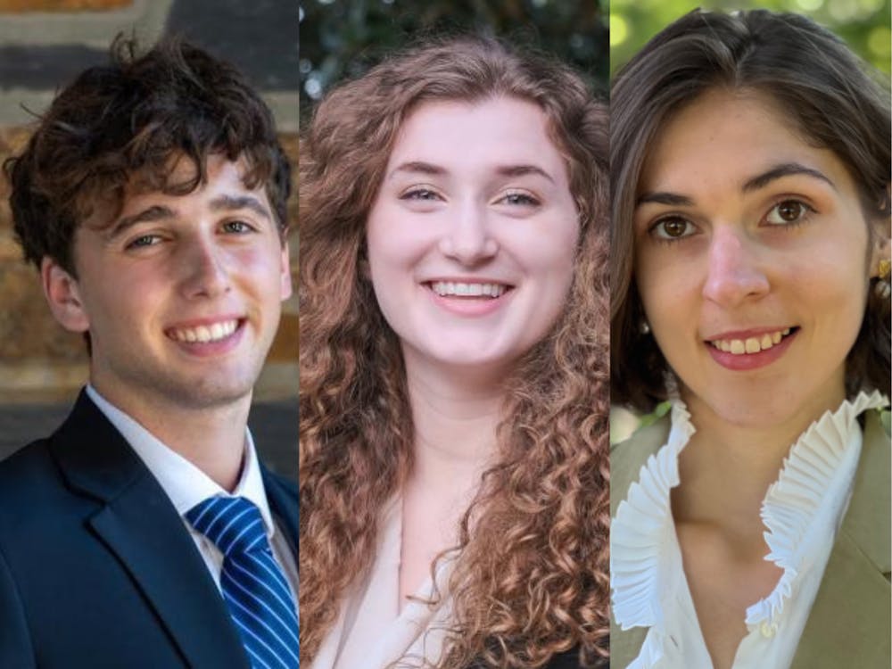 <p>Daniel Ehrlich, Sarah Konrad and Marie-Hélène Tomé are Duke's 2025 Marshall Scholarship recipients.</p>