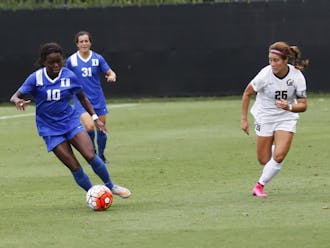 Junior Toni Payne and the Blue Devils had multiple good looks Sunday but could not find the back of the net in a road loss against Louisiana State.