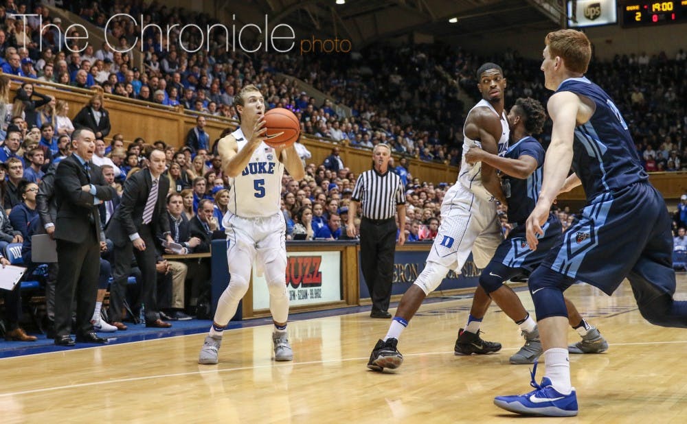 Sophomore Luke Kennard set a new career high by pouring in 31 points in the first&nbsp;29&nbsp;minutes&nbsp;Saturday.