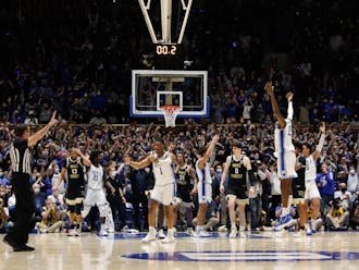 A chaotic final sequence led to Duke's two-point victory in Cameron Indoor against its in-state rival.