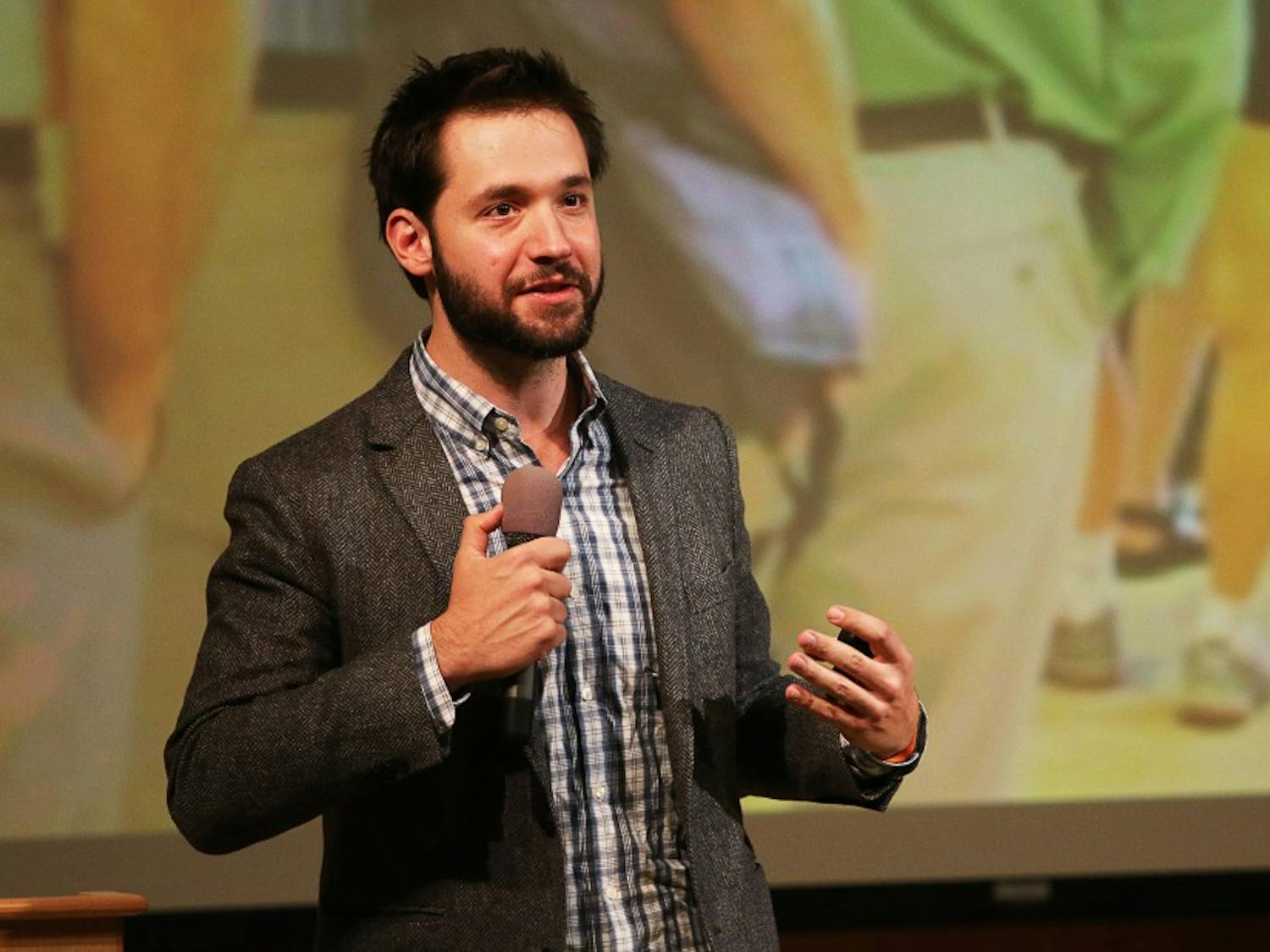 Alexis Ohanian, a co-founder of reddit, promoted his book at a talk held by the Fuqua School of Business Tuesday evening,