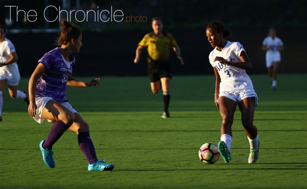 Junior Imani Dorsey has taken 12 shots in her last three games and scored two goals Sunday at Virginia Tech.