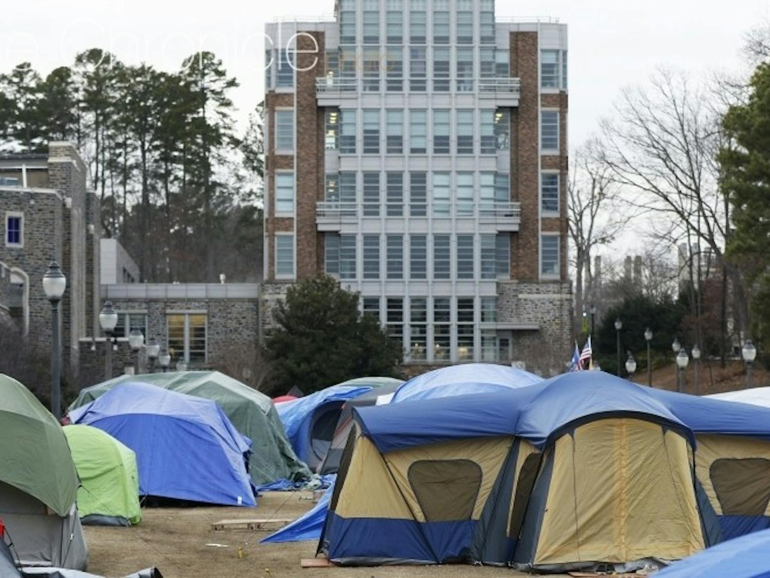 Krzyzewskiville is at full capacity for tenting with the North Carolina game just eight days away.&nbsp;