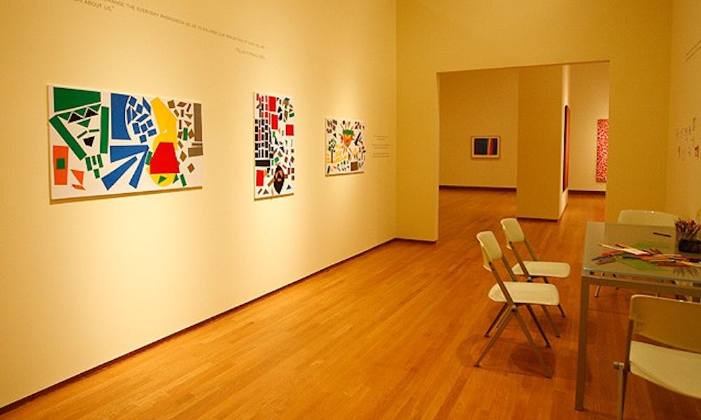 Both Felrath Hines and Alma Thomas were black artists who worked in an abstract style. Hines started painting full-time after retirement, and Thomas’ first show came at age 68.