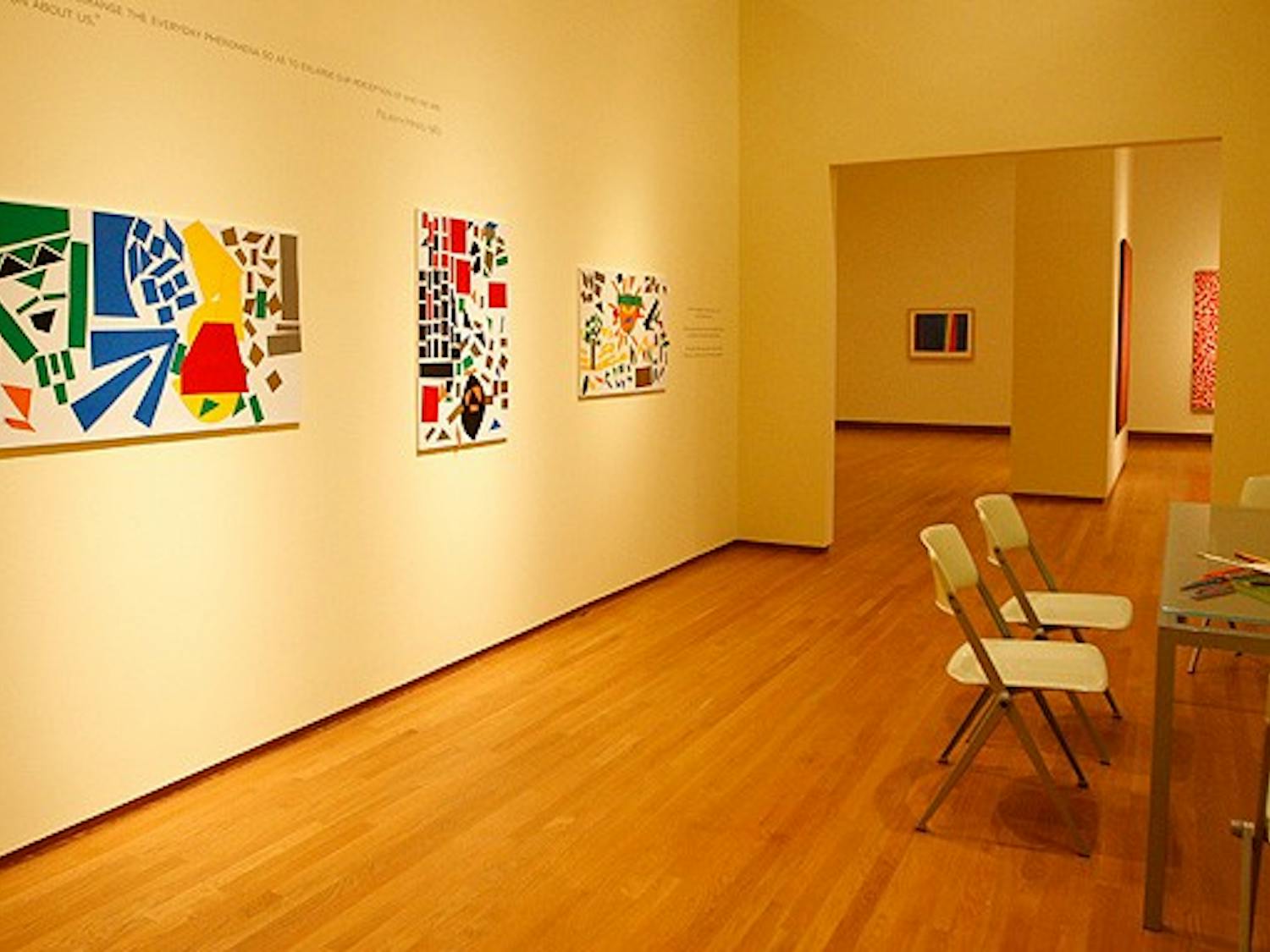 Both Felrath Hines and Alma Thomas were black artists who worked in an abstract style. Hines started painting full-time after retirement, and Thomas’ first show came at age 68.