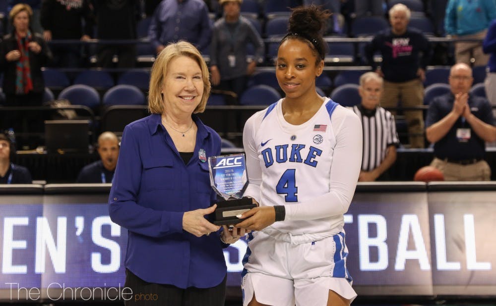 Redshirt senior Lexie Brown was given the ACC's Kay Yow Scholar Athlete of the Year Award.