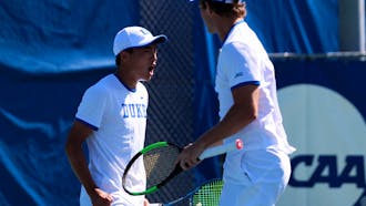 Michael Heller and Andrew Zhang were the only Duke doubles team to win its match against South Florida.