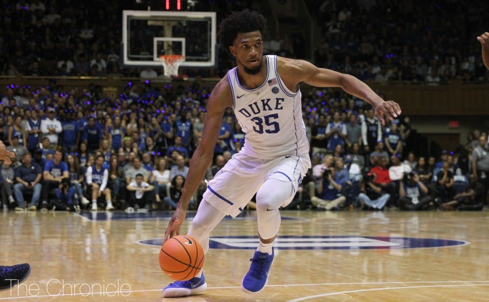 <p>Marvin Bagley III was the overwhelming pick for ACC Rookie of the Year at the league's preseason media day.</p>