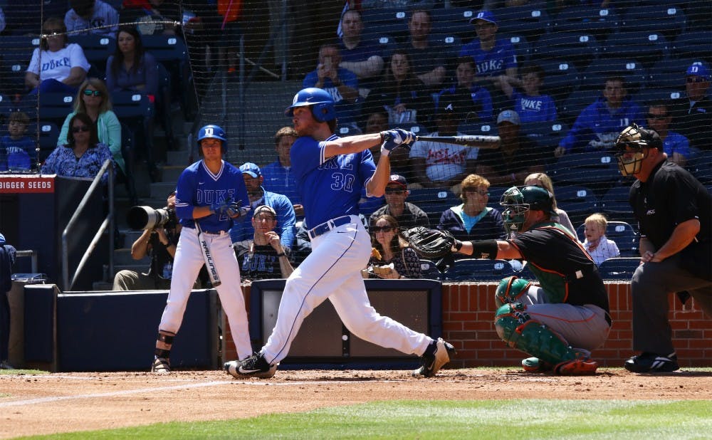 <p>Freshman leadoff man Jimmy Herron has reached base&nbsp;safely in 16 straight games and stolen 15 bases this season. Herron and his teammates will look to get off to another fast start Friday at N.C. State to build on their recent momentum.</p>